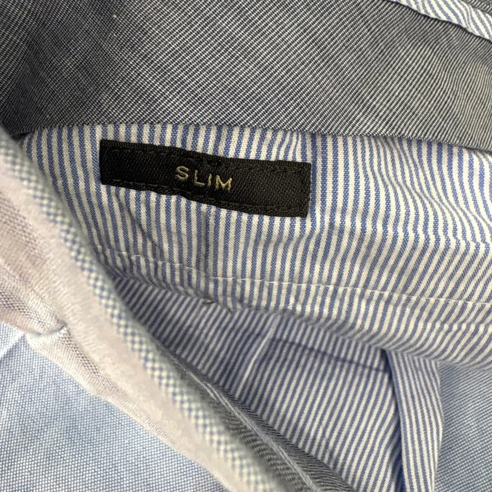 J.Crew Dress Pants Mens 31x30 Blue Bowery Slim Fit Oxford‎ Cotton Chinos Preppy